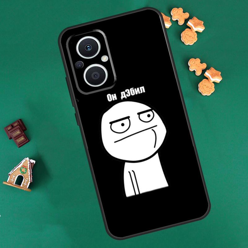 Funny Man Middle Finger Case For OPPO Reno 8 10 Pro 4Z 5Z 8T 4 5 6 7 Lite OPPO Find X6 Pro X3 X2 Neo X5 Lite Cover