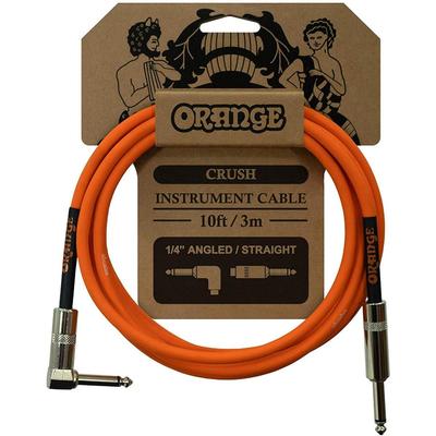 ORANGE CRUSH Instrumentenkabel 10ft 3m Gewinkelt Gerade CA035 Gitarrenkabel 1/4"