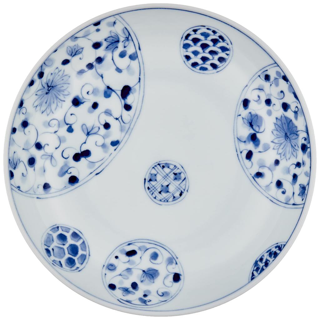 Hana Imari UK70 plate [22×3.5cm] Lightweight tableware HNIUK70