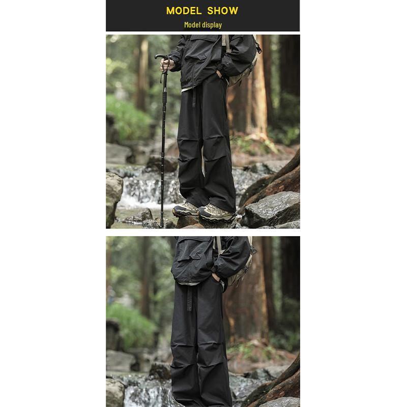 Jeanswest Men's Outdoor Casual Windproof Straight-Leg Pants