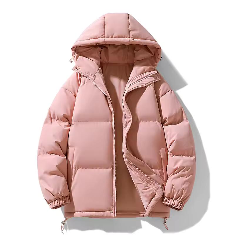 Winter Warme Kapuzen-Baumwolljacke für Herren Einfarbig Verdickte Baumwolljacke Mehrfarbig für Unisex erhältlich