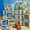 City Serie Allgemeines Polizeipräsidium Polizeiauto Hubschrauber Kreative Bausteine Kinderpuzzle Spielzeug für Kinder Geschenke 60141