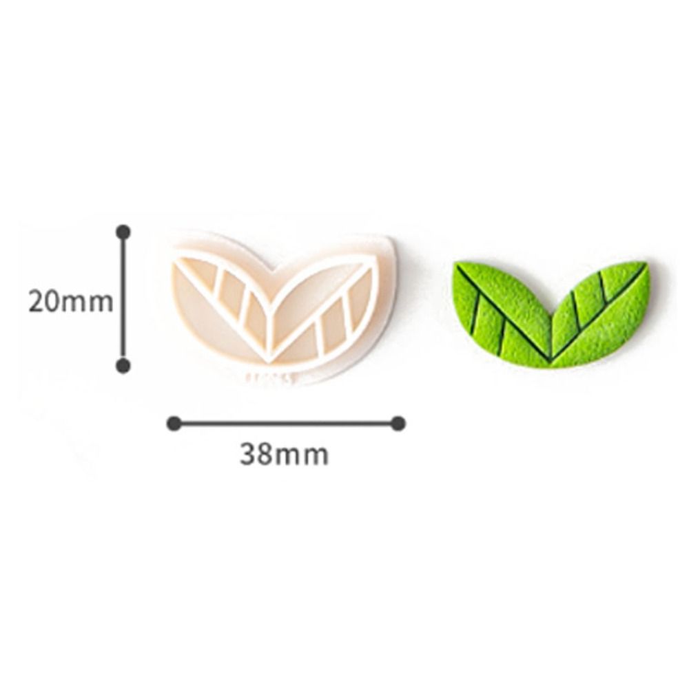 Flower Shape Clay Cutter Leaf 5-petal Flowers Polymer Clay Cutters Mold for Earring Jewellery Making Cake Cupcake Decorations