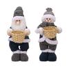 Festival Santa/Snowman Shaped Figurine Standing Doll Ornament Party Decoration Handmade Window Display Adorment