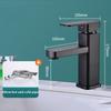 Stainless Steel Basin Faucet Square Hot and Cold Dual-use Household Bathroom Kitchen Faucet