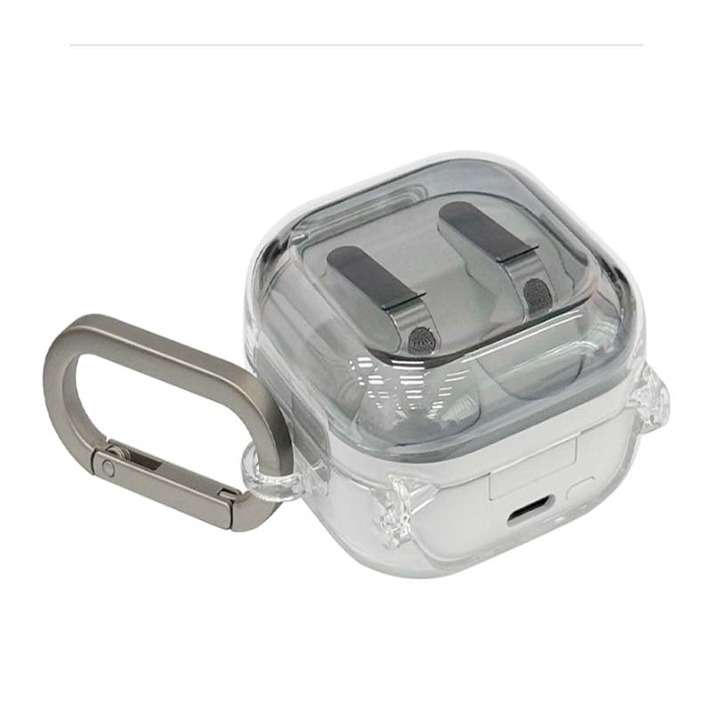 Samsung Capa Transparente Original com Clipe e Mosquetão para Galaxy Buds4|Buds 4Pro