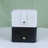 Mini Jewelry Organizers Soft PU Material Jewelry Storage Organizers Jewelry Storage Box Drawers Jewelry Box for Earrings