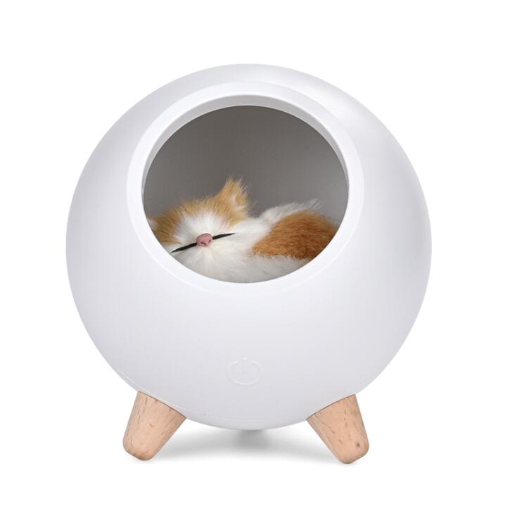 Dream Cat Night Lamp Desk Light USB Rechargable Battery For Girl Kids Gift Bedroom Luminar Room Decorate Dropshipping