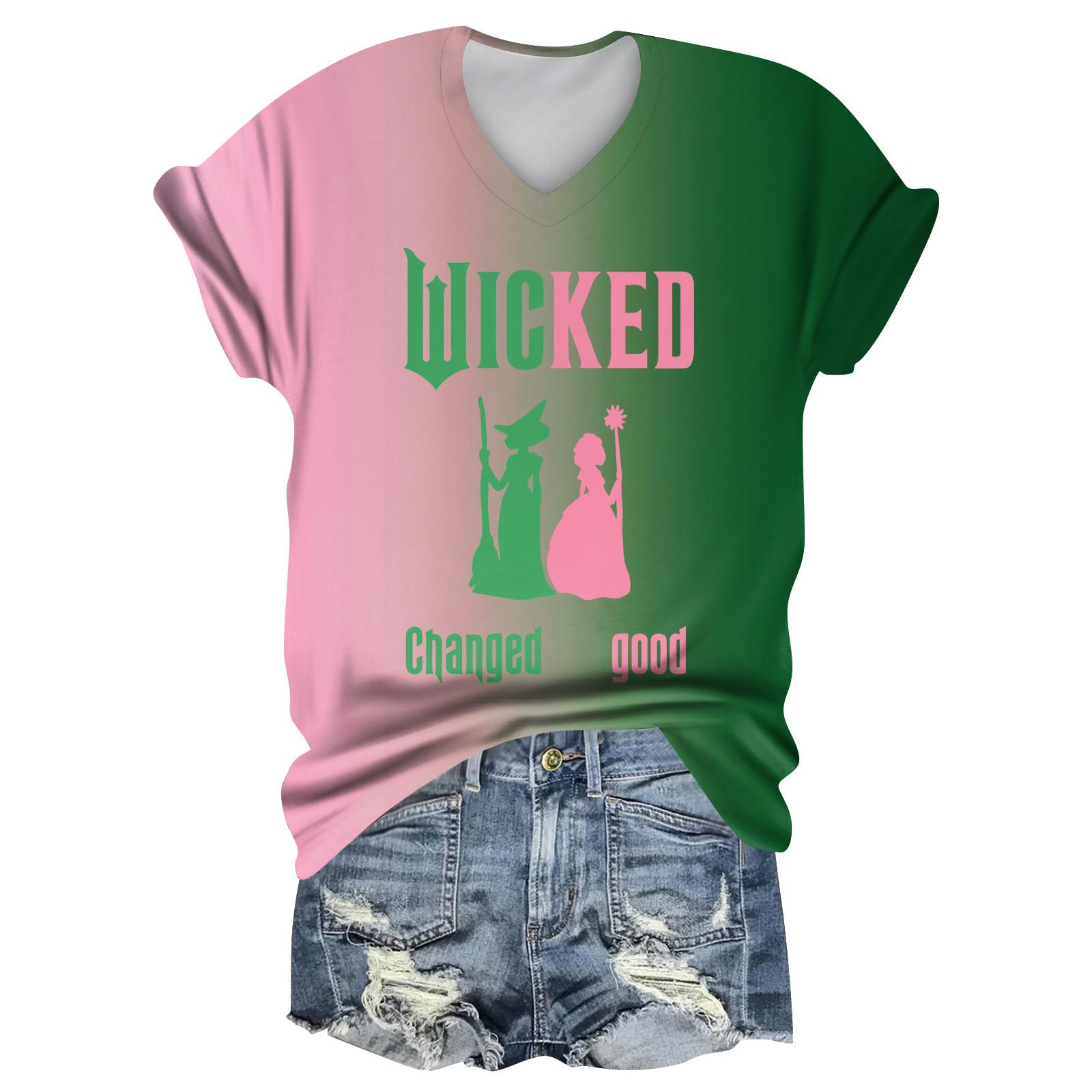 

Женская повседневная футболка с коротким рукавом и V-образным вырезом XXXXXL розовый