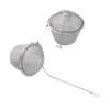2pcs Mesh Tea   Stainless Steel Tea Strainer with   Hook Chain for Spice Soup Tea Herbs
