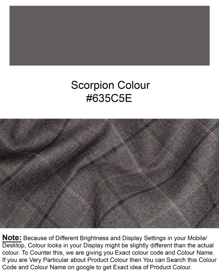 Scorpion Grey Super fine Plaid Woolrich Blazer