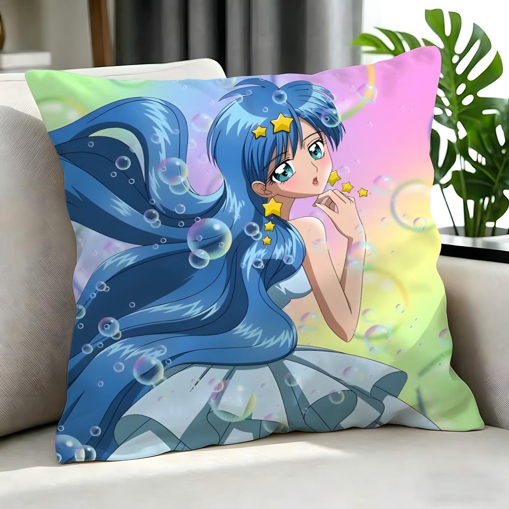 Mermaid Melody Pichi Pichi Pitch Cushion Cover Cushion Cover Set Pcs x x x Pillowcase Decorative Sofa Home Decor