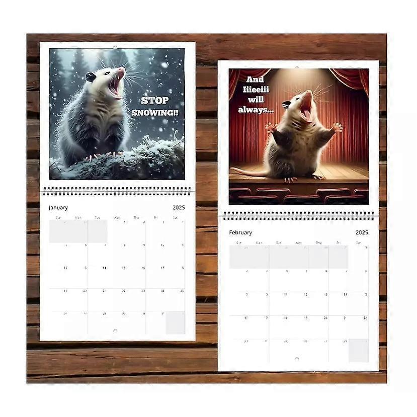 2025 Funny Screaming Possums Calendar - 2025 Wall Calendar