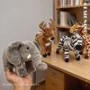 Soft Cute Savanna Animal Plush Toys Elephant Giraffe Zebra Stag Stuffed Dolls Kawaii Home Decor Adorable Gift for Girls And Boys