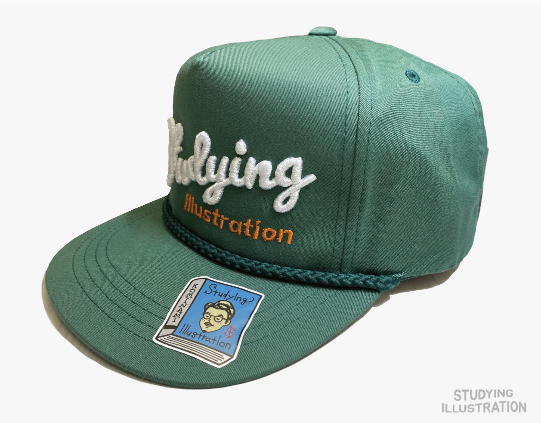 

[USED] Studying Illustration Work Cap Green