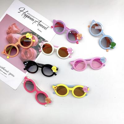 Gafas de sol para niños con diseño de dinosaurio pequeño y lindo, con foto cóncava, protección UV