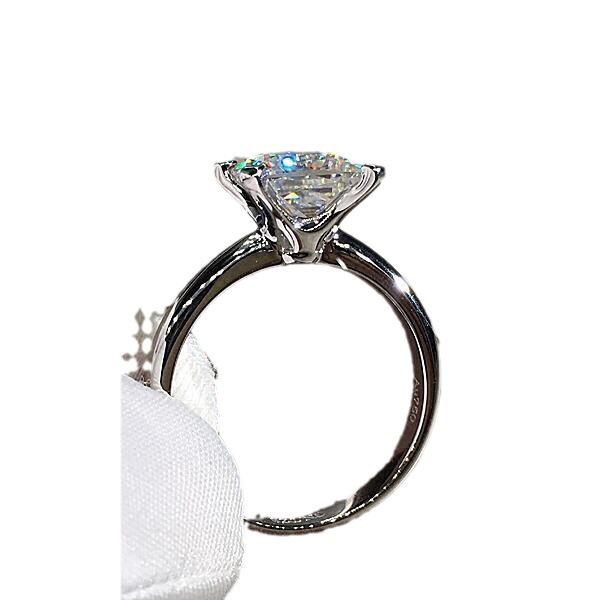 Minimalist Square Zircon Diamond Wedding Ring for Women - Elegant Princess Style Jewelry