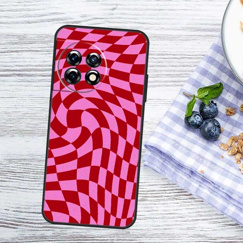 Crazy Checkered Case For OnePlus Nord CE 5 2 3 4 Lite N20 N30 OnePlus 10T 13T 13R 12R 15R 10 11 12 13 15 Cover