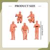 1/64 Scale Miniature Figures, 5 Pieces, Models, Collections, Ornaments, Painted Decorative Dioramas,