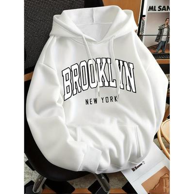 2025 Spring/Autumn Casual Loose Fit Hooded Pullover Sweatshirt