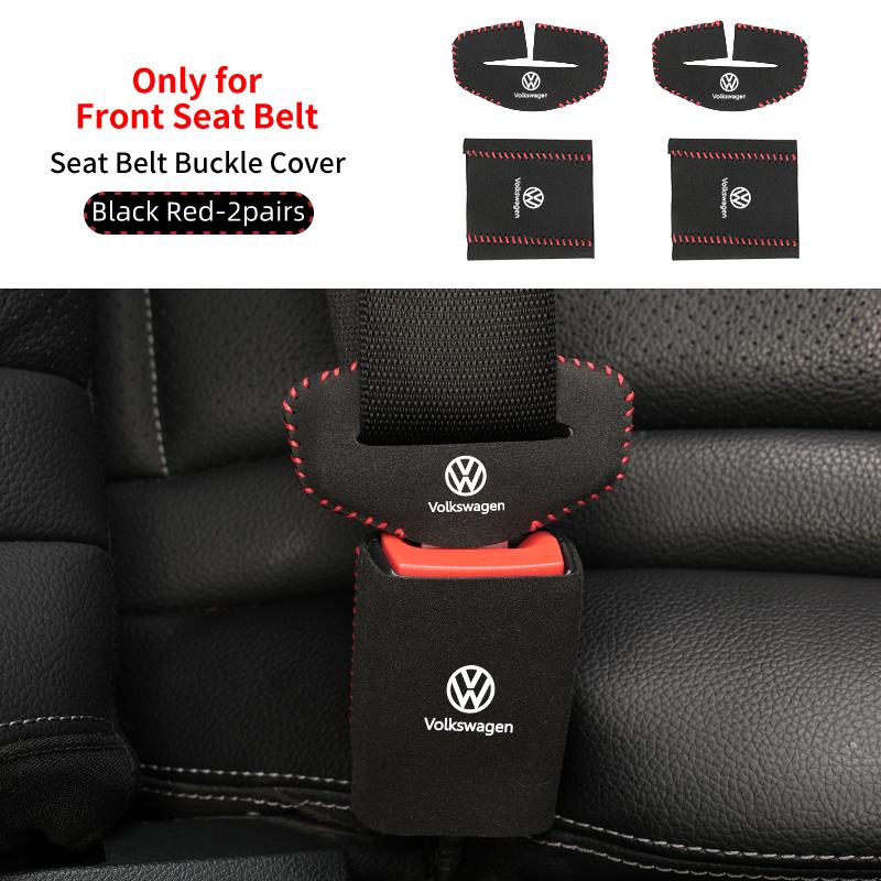 2026 Hot For Volkswagen VW Car Seat Belt Buckle Clip Protector Cover Accessories For Volkswagen VW Scirocco Jetta Beetle Golf Pa