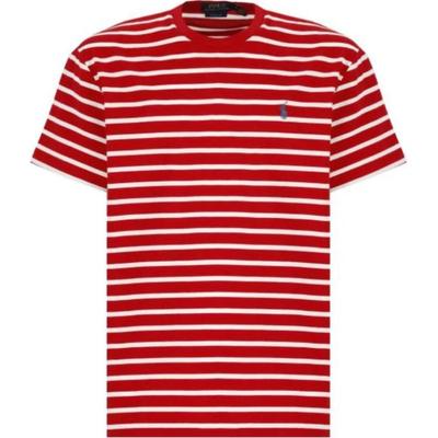 Polo Striped Logo Embroidered Crew Neck Short Sleeve T-Shirt Men Tops 710934662-003