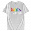 Rainbow Cat LGBT Symbol Tee Tops Gay Pride Month Tshirt Unisex Printed Tshirt Men Women Universal Casual Summer Short Sleeve