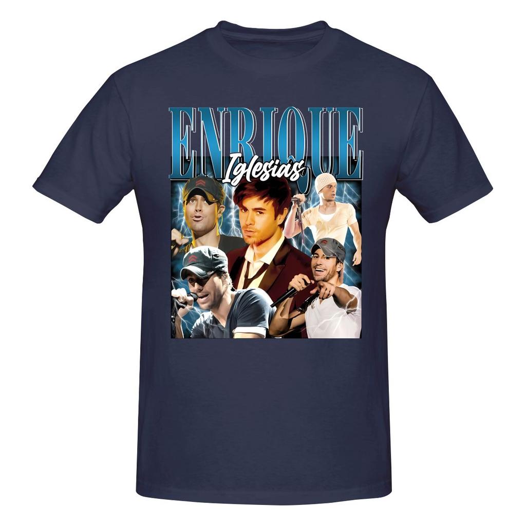 Rolig Enrique Iglesias Vintage Ikonisk Latin Pop Unisex Tryckt T-shirt Unisex T-shirt Blus
