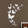 Sada Butterfly Combination 3D trojrozměrná zrcadlová nálepka na zeď Home Decora