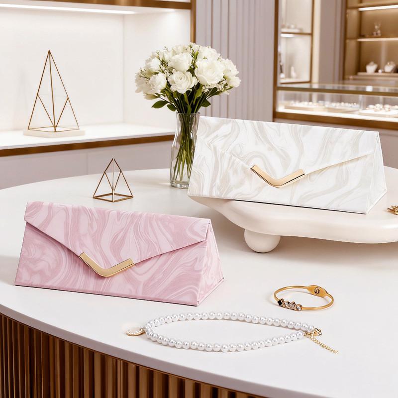 Jewelry Box Folding Leather Storage Organizer With Adjustable Compartments For Travel And Gift Giving