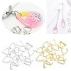 100 Pieces Alloy for Triangle Open Jump Ring Split Ring Connector Clasp Hook DIY Findings For Jewelry Making Accessories