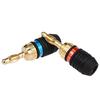 Banana Plug Red & Black Connector Speaker Corrosion-Resistant Banana Connector Left and Right Channels for   Video Amplifier Speaker Cable  