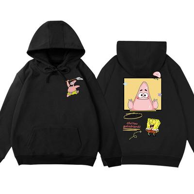 Hot Selling SpongeBob SquarePants Loose BF Lazy Style Pai Big Star Hoodie Explosive Street Salt Couple Dress Ins Trendy Top