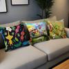 P-Pikmin Game Pillow Covers Cartoon Sofa Decorative Home Double-Sided Printing Short Plush Cute Cushion Cover
