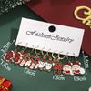 Santa Claus Snowflake Christmas Tree Christmas Hat Earrings Set Earrings Ornament