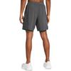 Under Armour Logo Print Mid-Rise Quick-Dry Drawstring Casual Shorts Men Shorts Gray 1382641-025
