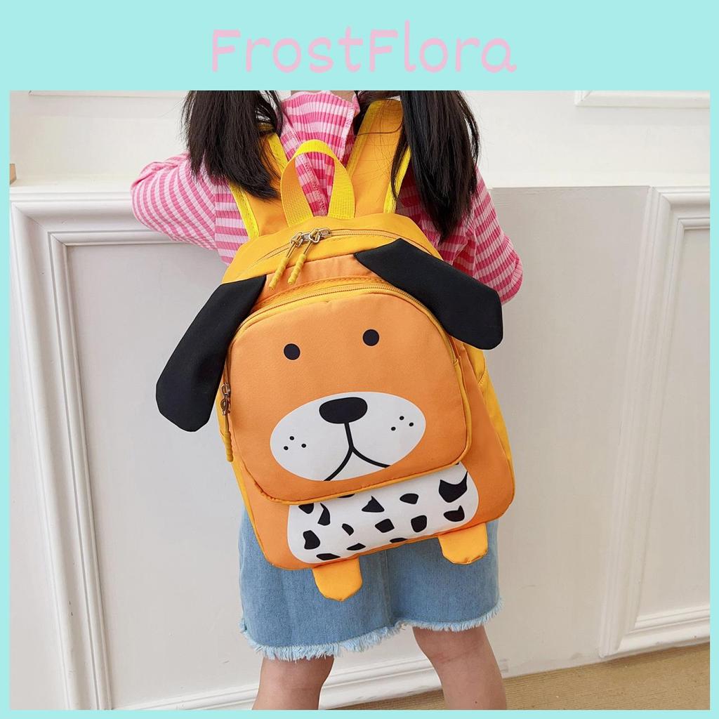 Charming Kids School Backpack Breathable Nylon Material With Fun Animal Designs And Large Capacity