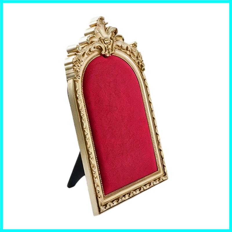 X6HE Ornamental Resin Jewelry Holder Photo Frame Earring Organization Decorative Shelf for Home and Shop Displays