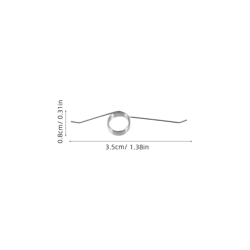 10Pcs Foot Pedal Trash Can Torsional Springs High Elasticity Replacement Parts for Household Outdoor Trash Can Lid Mechanism