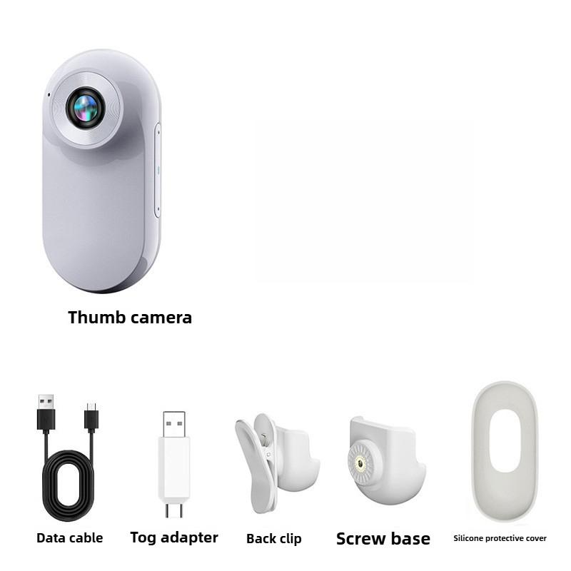 Hochauflösende Rückclip-Kamera Magnetischer Daumen Sportkamera Outdoor VLOG Fahrradhelm DV Haustier-Rekorder