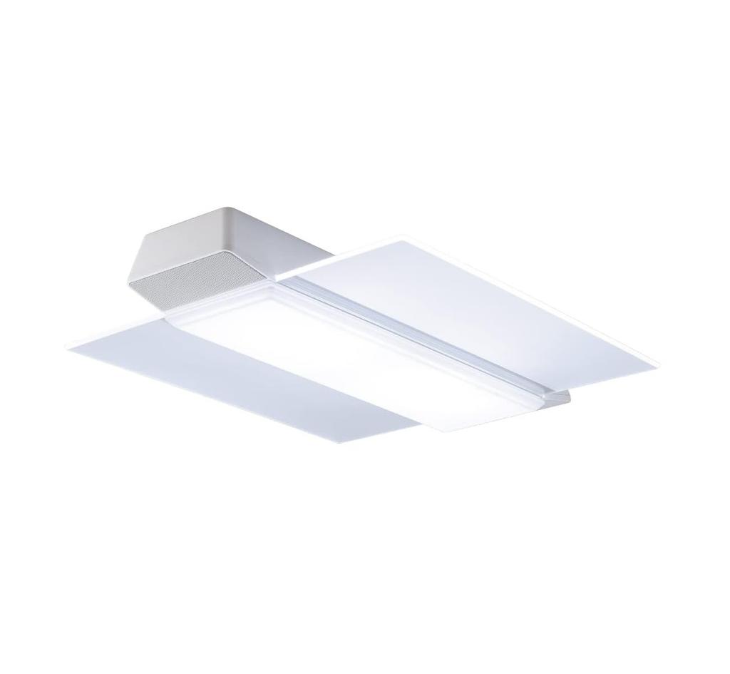 Panasonic Plafonnier LED avec Haut-parleur Bluetooth Série Life Conditioning AIR PANEL LED Contrôlable avec Smartphone Réglage avec Télécommande