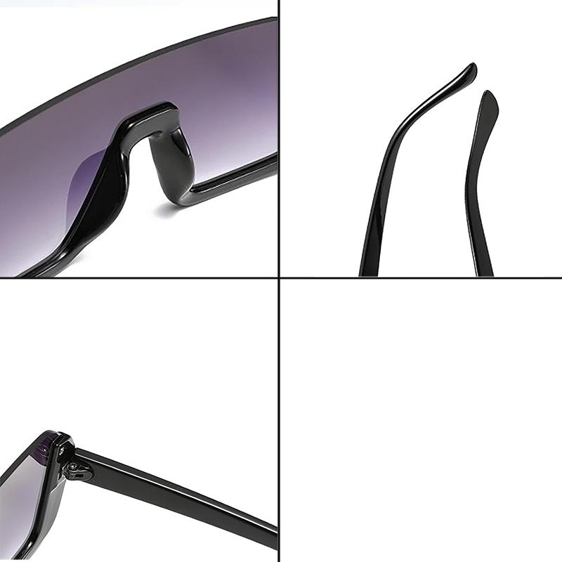 Halbrahmen-Sonnenbrille für Damen, klassische quadratische Brille für Männer und Frauen, Halbrahmen-Sonnenbrille im Hippie-Stil für draußen