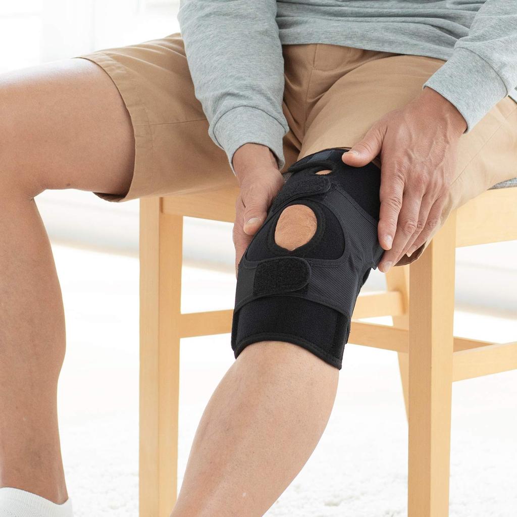 Phiten Metax Knee Hard Black Support, Type, Medium,