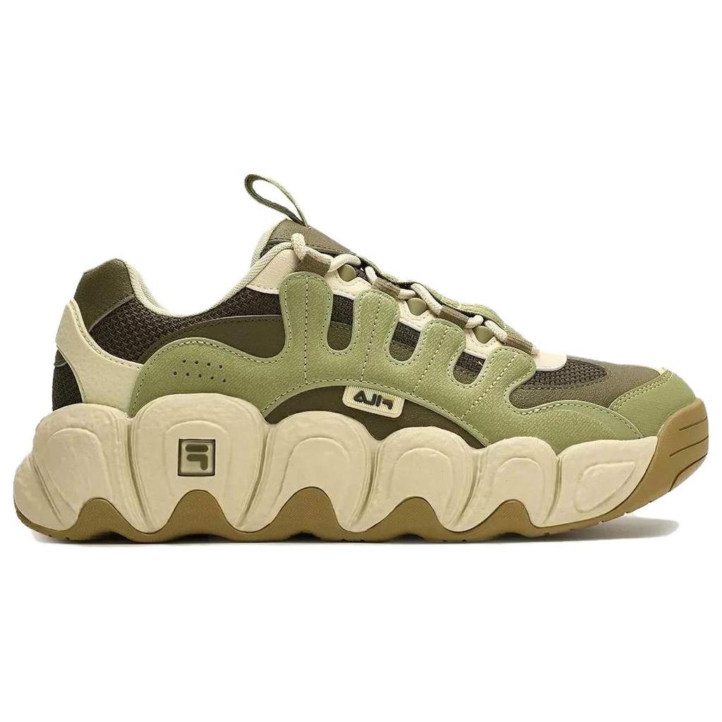 New FILA Croissant Chunky Sneakers 'Green Beige' F12M342103FOA