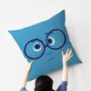 CARTOON ANGRY Funny Face Eyes Maple Design Cushion Cover Happy Autumn Harvest decor Holiday Decorati Pillow Cover