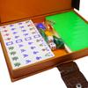 Mini Chinese Guangdong Mahjong Set, Acrylic with Storage Case for Leisure