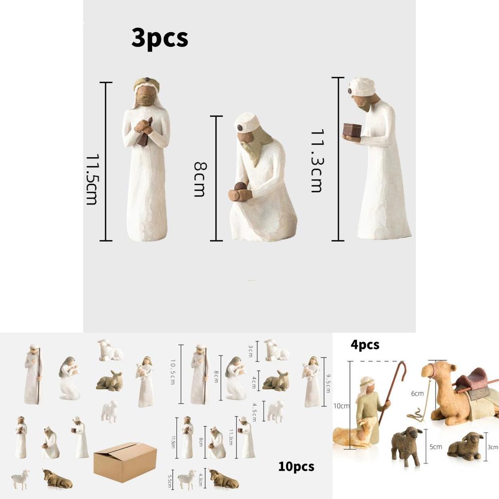 Harz-Krippenset mit Stern und Krippe für Weihnachtsgeschenksammlung