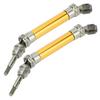 2Pcs RC Car Front CVD Three Section Type Drive Shaft Parts Accessories Fit for Traxxas Slash(Yellow )