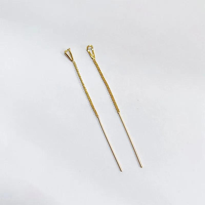 

Drop Ear Line Long Gold Silver Color Hanging Earrings for Women Tassel Earring Ear Accessories Jewelry Gifts