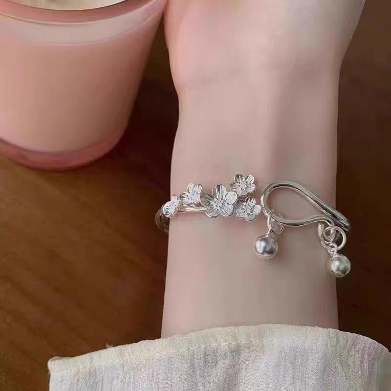 Of Gorgeous Lily The Valley Floral Bracelet Adjustable Open End Chic Jewelry Womens